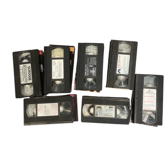 Classic Movie VHS Collection Some Like It Hot Sunset Blvd Scrooge Saratoga Trunk - Picture 3 of 6